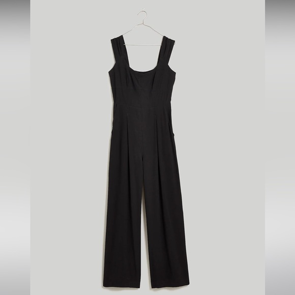 Madewell Cap-Sleeve Crop Wide-Leg Jumpsuit - Picture 4 of 4